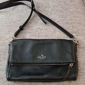 Kate Spade Black Pebbled Leather Crossbody Bag